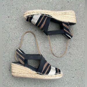 Toni‎ Pons - Striped Espadrille Wedge Sandals
